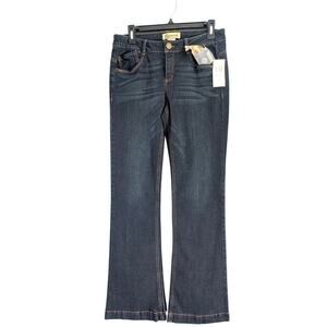 Democracy Jeans Womens 6 Liberty Bell Flare Dark Denim NWT